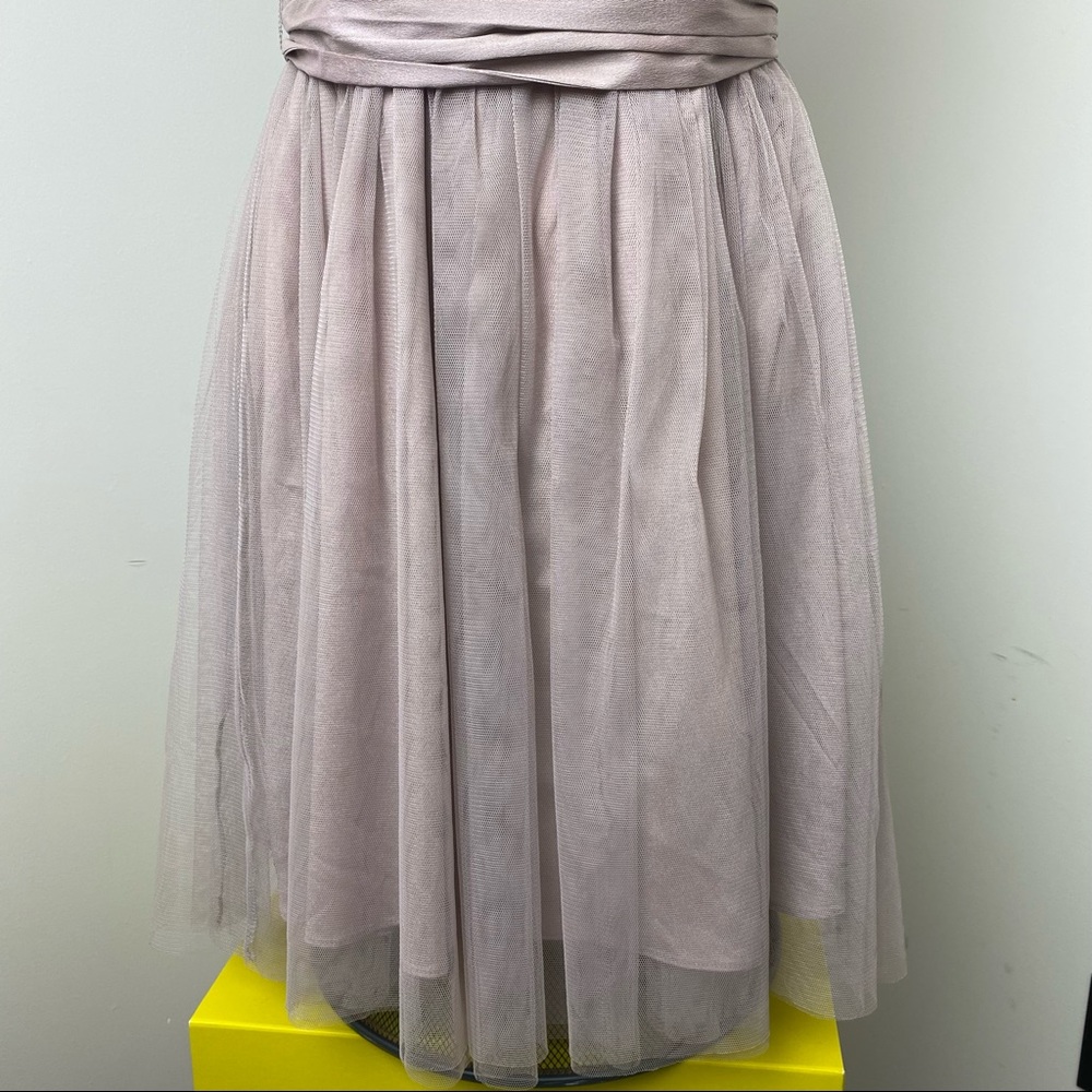 A’Reve Light Lilac Chiffon Floral Lace Dress Sz S - Picture 3 of 11